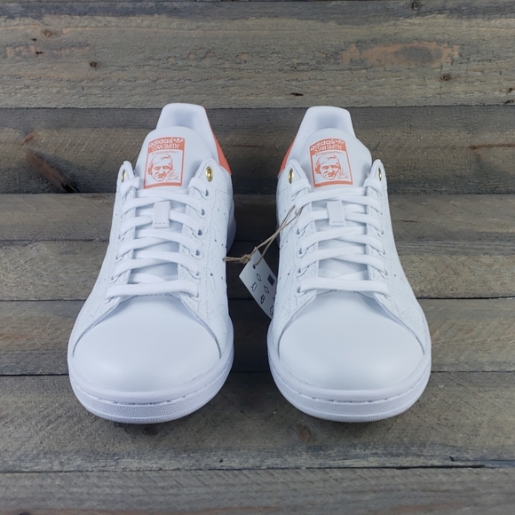 adidas Stan Smith Originals Sneakers White/Coral - Picture 5 of 10